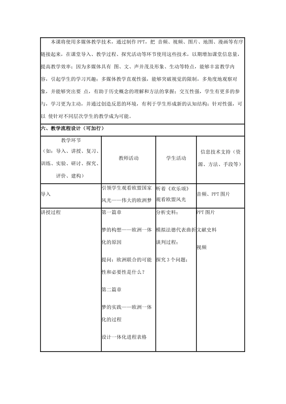 高中历史 第24课 欧洲的经济区域一体化教案4 岳麓版必修2-岳麓版高一必修2历史教案_第2页