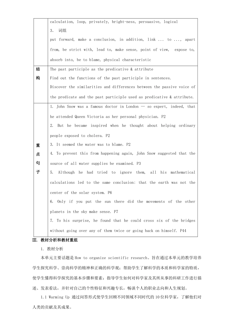 高中英语 Unit 1 Great scientists Period 7 Revision-summing up and learning tips教学设计 新人教版必修5-新人教版高二必修5英语教案_第2页