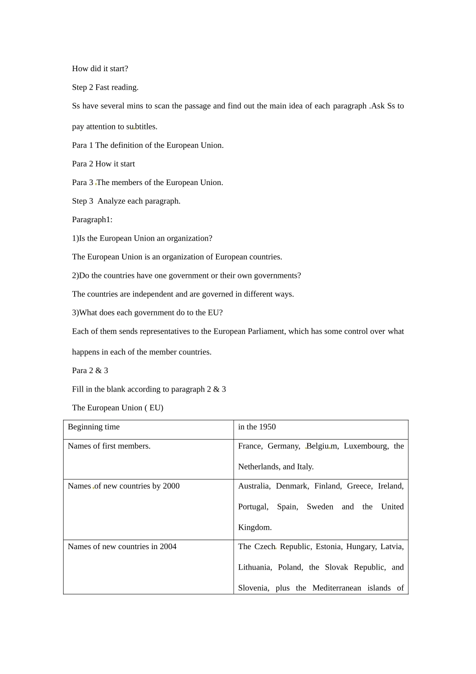 高中英语 Module 1 Europe教案 外研版必修3-外研版高二必修3英语教案_第2页
