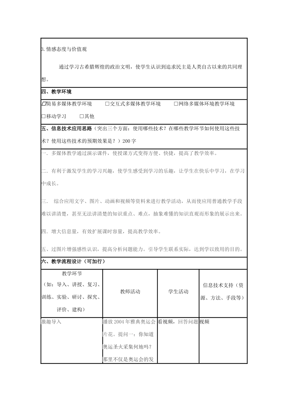 高中历史 第6课 雅典城邦的民主政治教案11 岳麓版必修1-岳麓版高一必修1历史教案_第2页