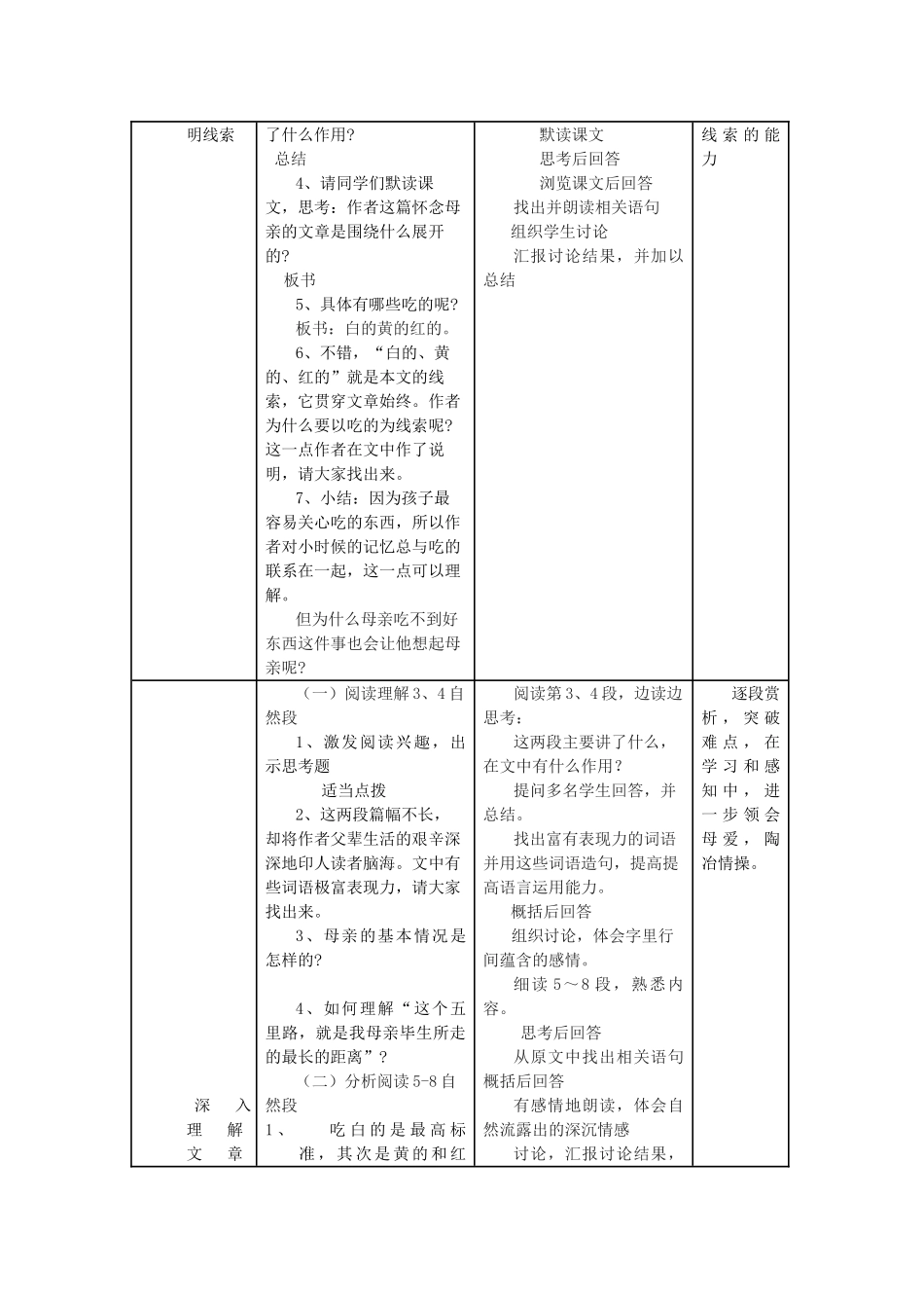 八年级语文下册 第一单元 第2课《永久的悔》教学设计 语文版-语文版初中八年级下册语文教案_第3页