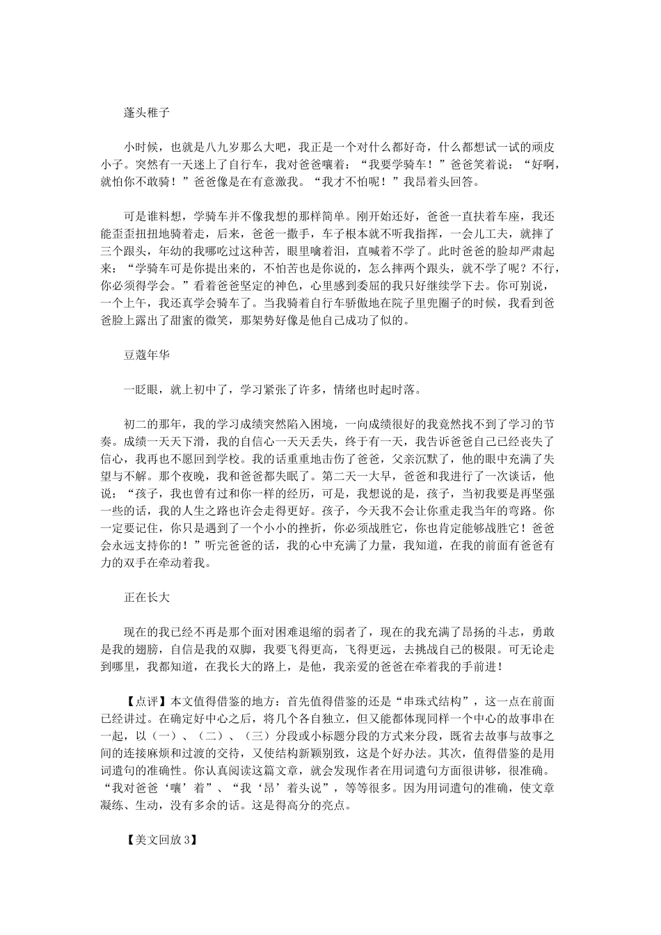 初中语文作文指导讲义 文章的层次_第2页