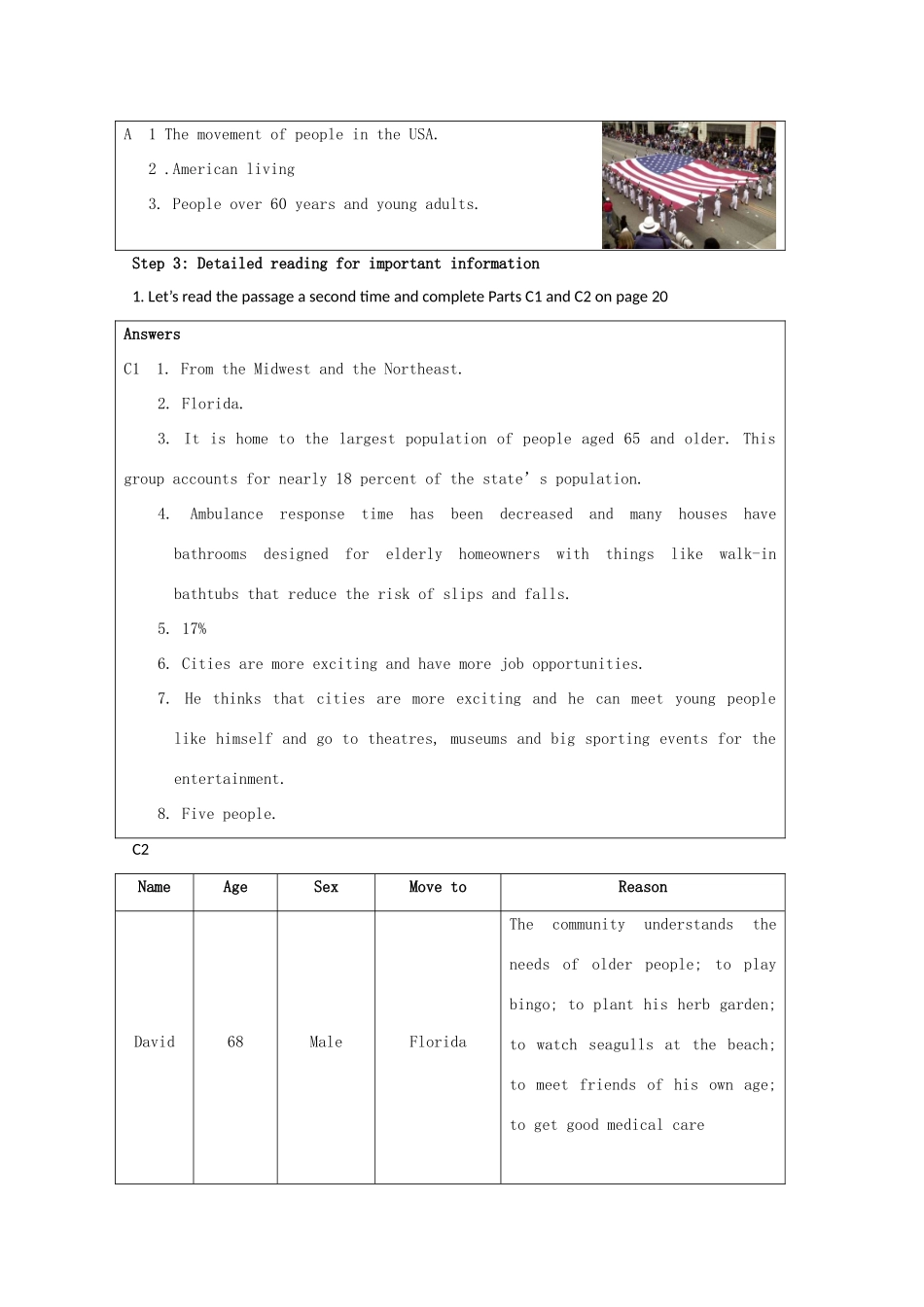 高中英语 Unit2 People on the move-reading精品教案 牛津译林版选修10_第3页
