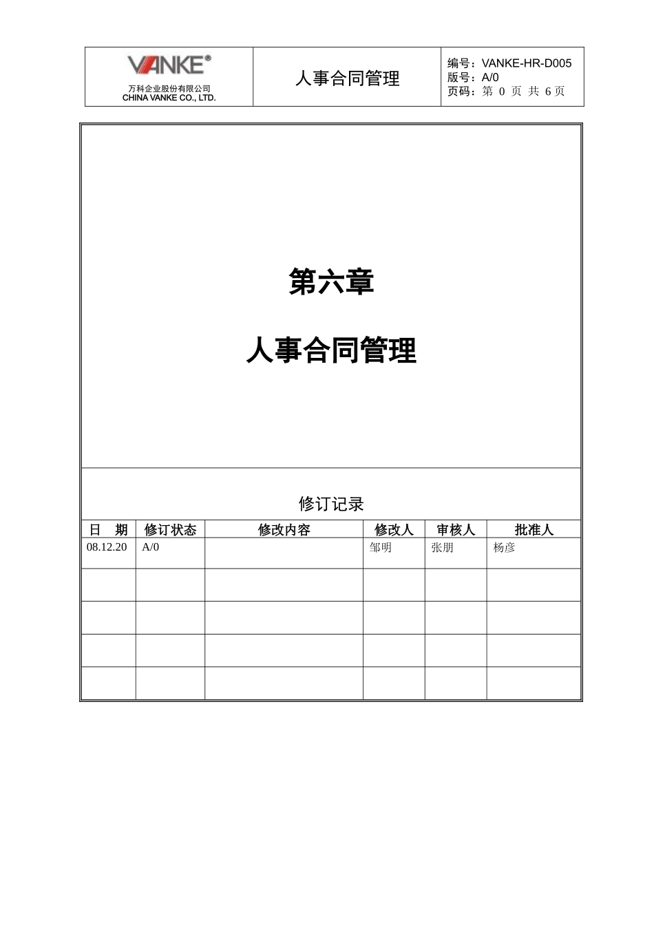 第六章人事合同管理1111_第1页