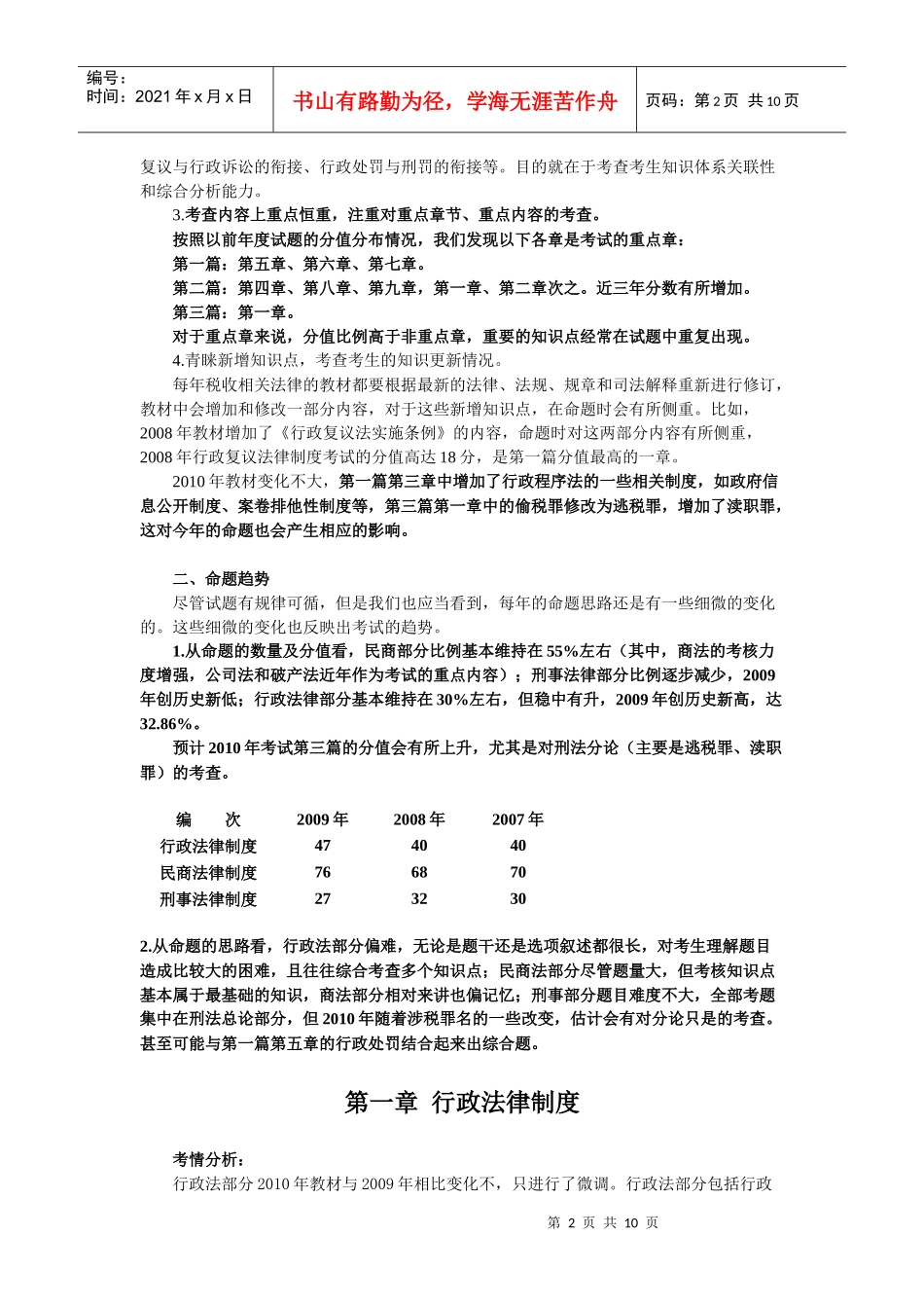 XX年注册税务师考试税收相关法律讲义下载第一章_第2页