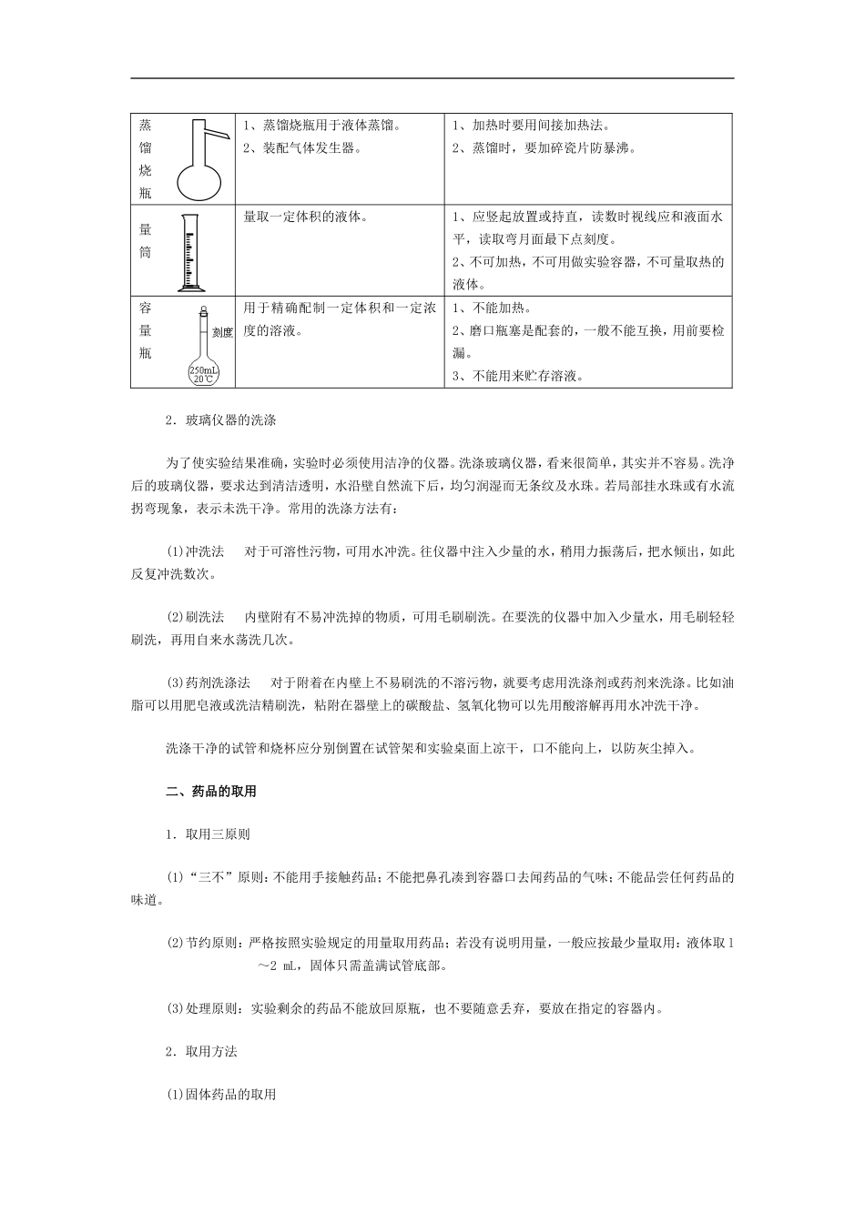 高中化学第6讲 化学实验基本操作_第2页