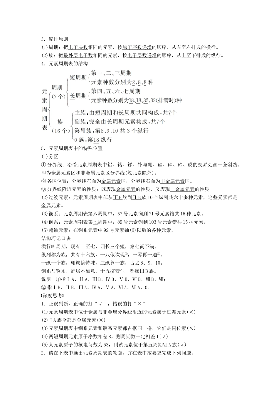 高中化学下学期第19周《元素周期律和元素周期表》教学设计-人教版高中全册化学教案_第2页