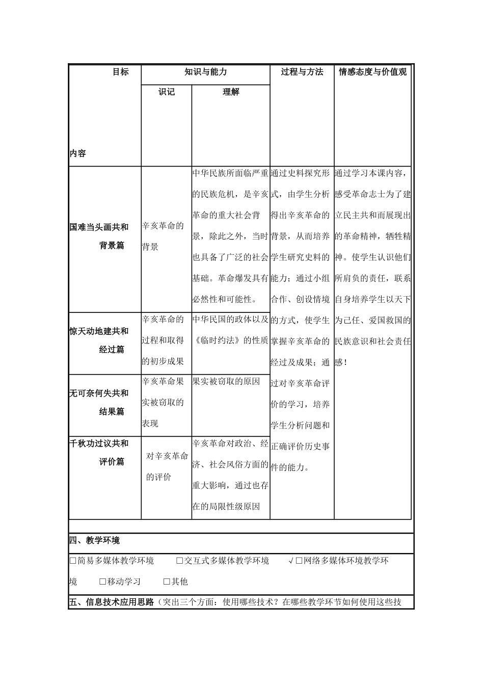高中历史 第15课 辛亥革命教案31 岳麓版必修1-岳麓版高一必修1历史教案_第2页