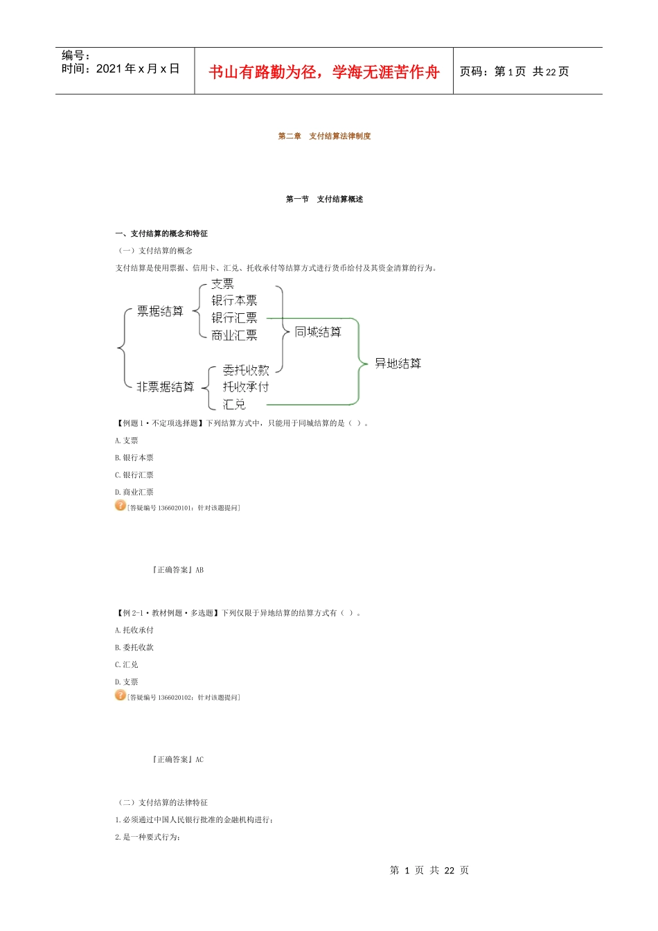 第二章支付结算法律制度1_第1页