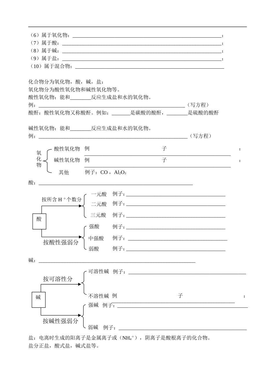 高中化学第一节  物质的分类（1）苏教版必修一_第2页
