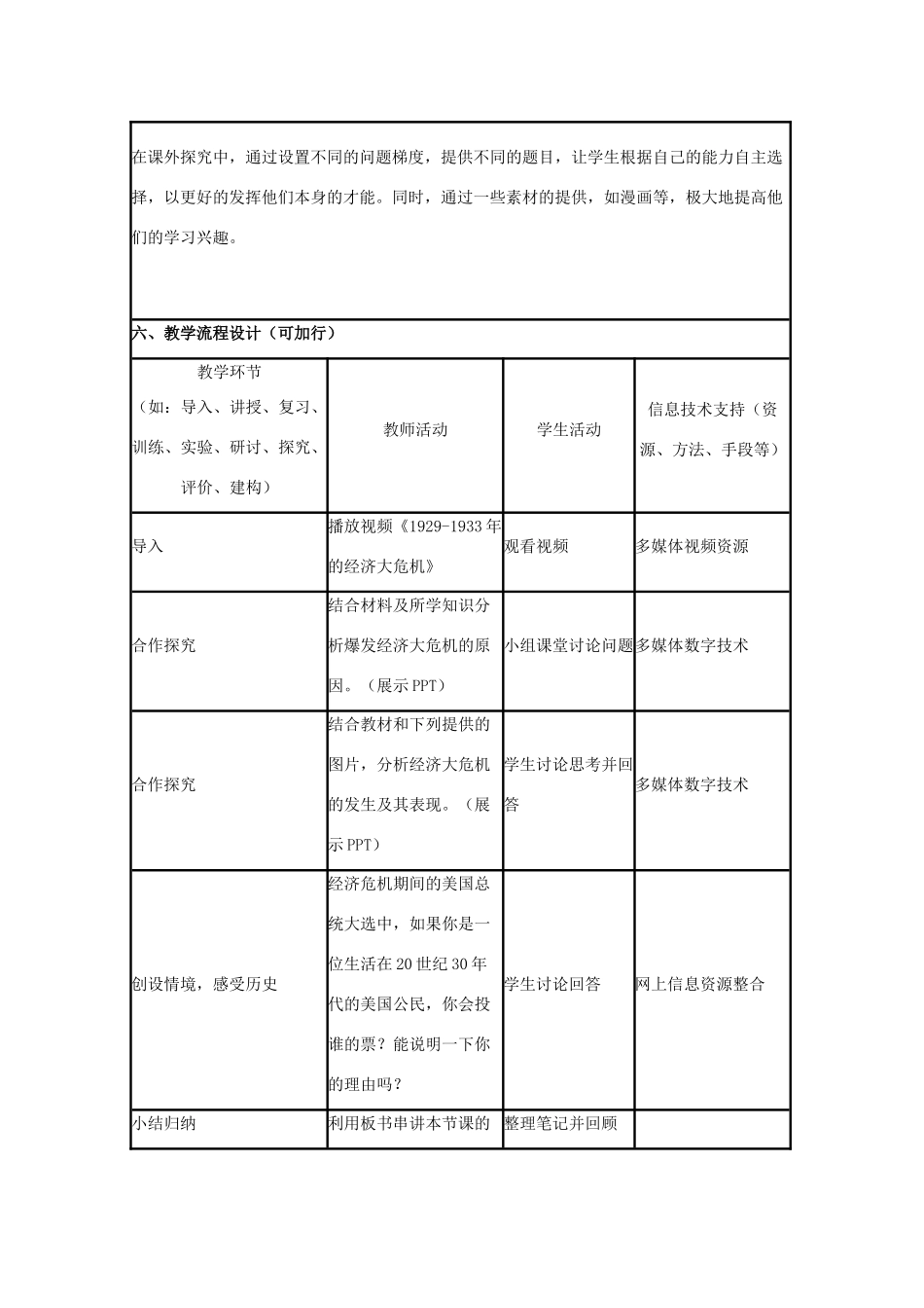 高中历史 第15课 大萧条与罗斯福新政教案16 岳麓版必修2-岳麓版高一必修2历史教案_第3页