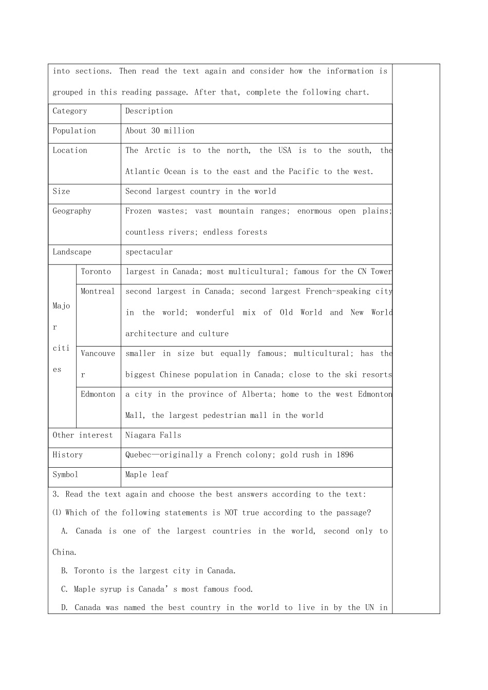 高中英语 Unit 1《Other countries, other cultures-Reading》教案 牛津译林版选修9_第2页