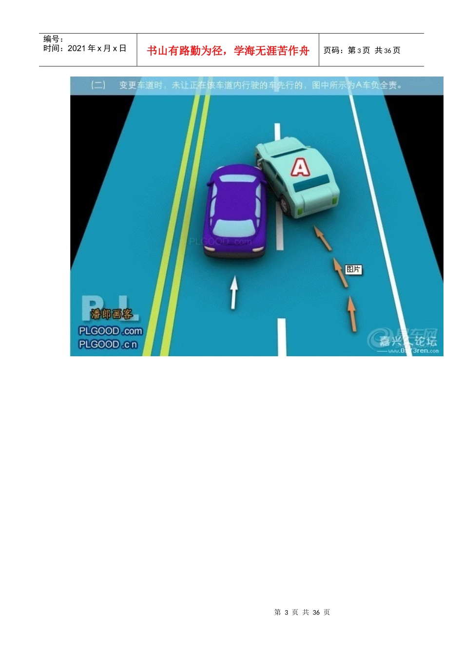 XXXX年最新交通法规扣分细则_第3页