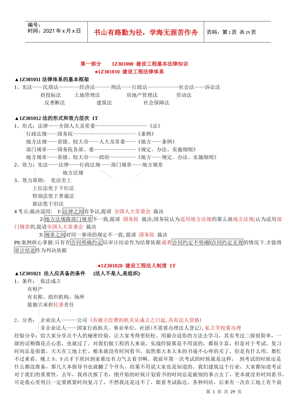 一建法规重点总结四十六页_第1页