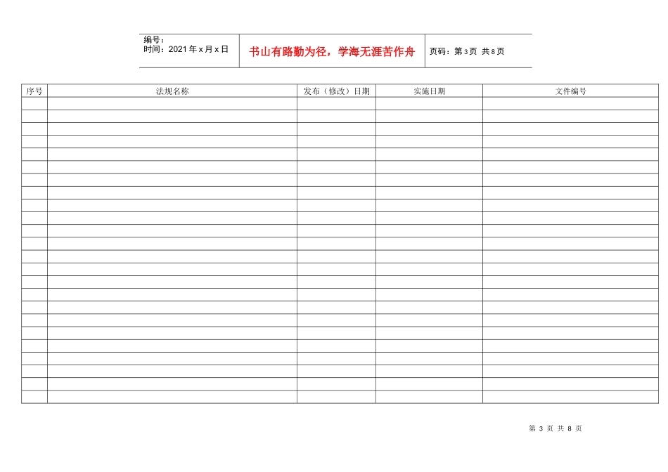 环境管理使用法律法规清单_第3页