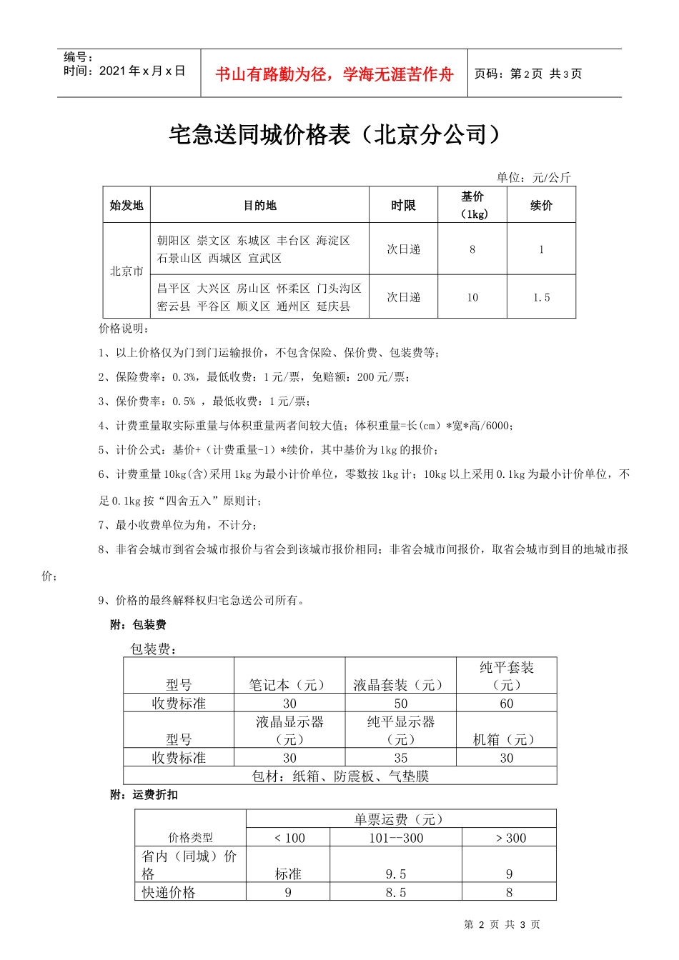 代收货款运输合同（个人）_第2页