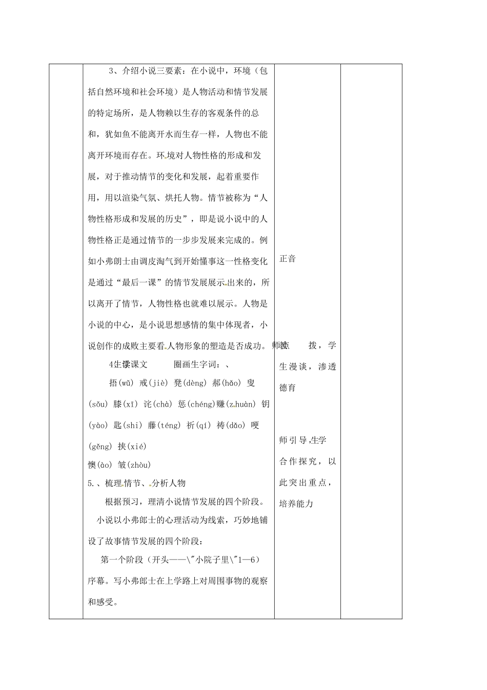 （秋季版）吉林省长春市七年级语文上册 12 最后一课教案1 长春版-长春版初中七年级上册语文教案_第2页