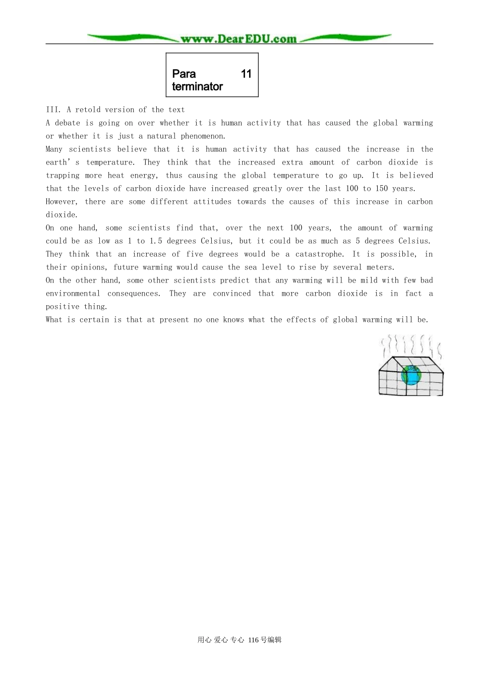 高中英语Unit 4 Global warming-section 1_第2页