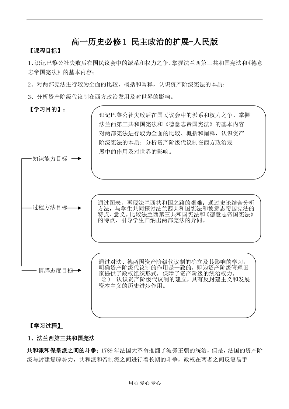 高一历史必修1 民主政治的扩展-人民版_第1页