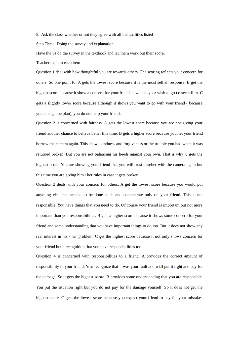 江西省九江市彭泽县第二高级中学高中英语 Unit1 Friendship The First Period教案_第2页