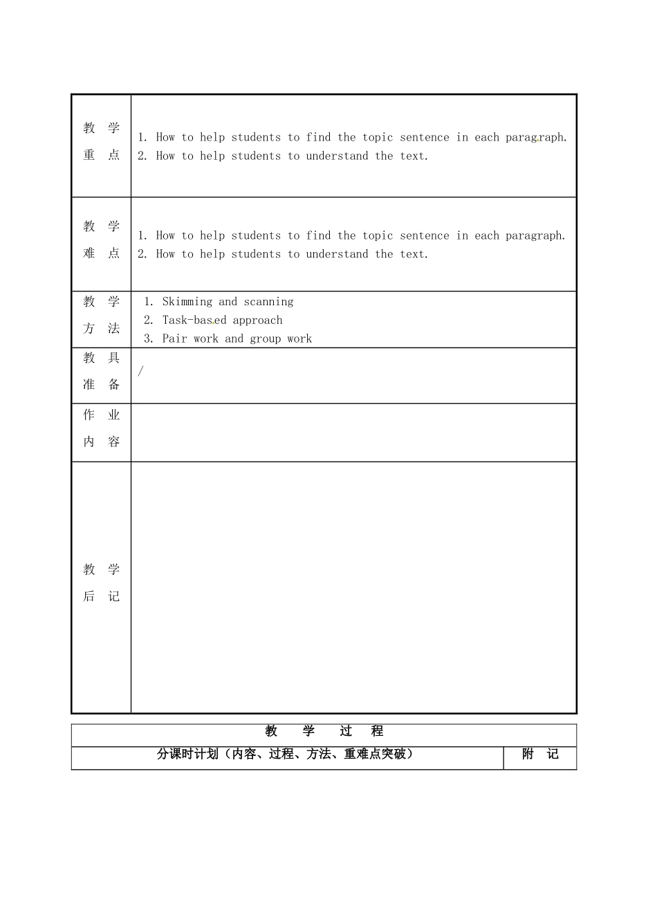 江苏省西亭高级中学高中英语《Module8 Unit3 The world of colours and light Reading1》教案_第2页