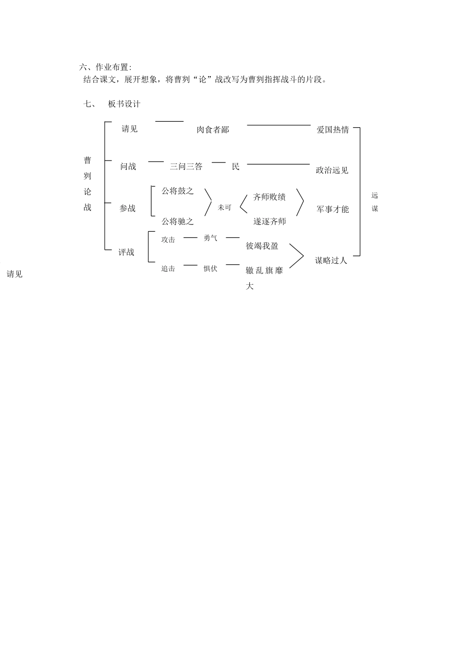 八年级语文下册 第六单元《曹刿论战》教案 北师大版_第3页