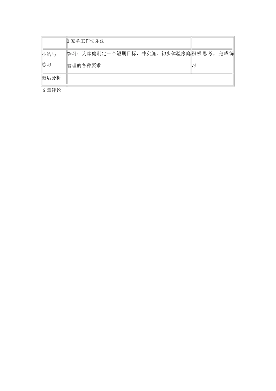 高三通用技术 家庭管理的实施教案_第3页