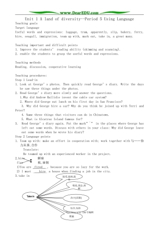 高中英语Unit 1 A land of diversity--Period 5