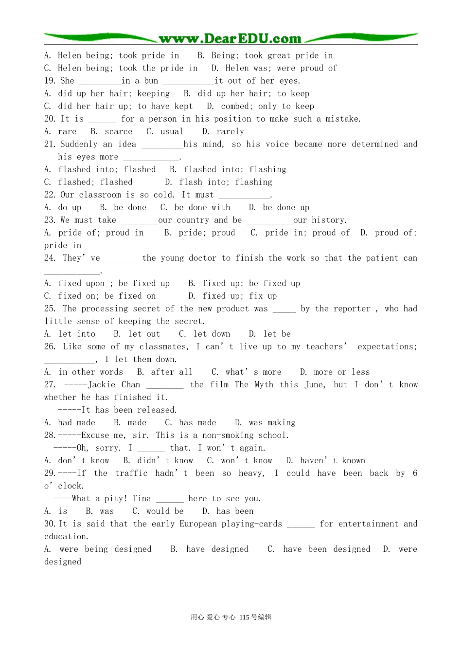 人教版高中英语第三册Unit10 American Literature--Exercises_第2页