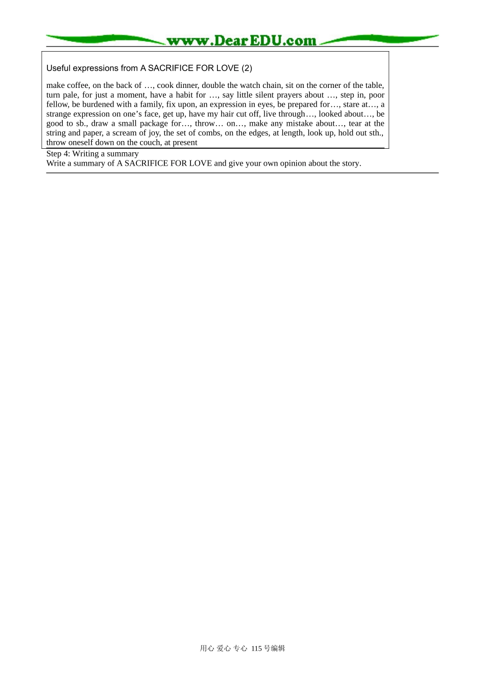 高中英语第三册(全一册)Unit 10 American Literature--Period 4 Let’s read and write_第2页