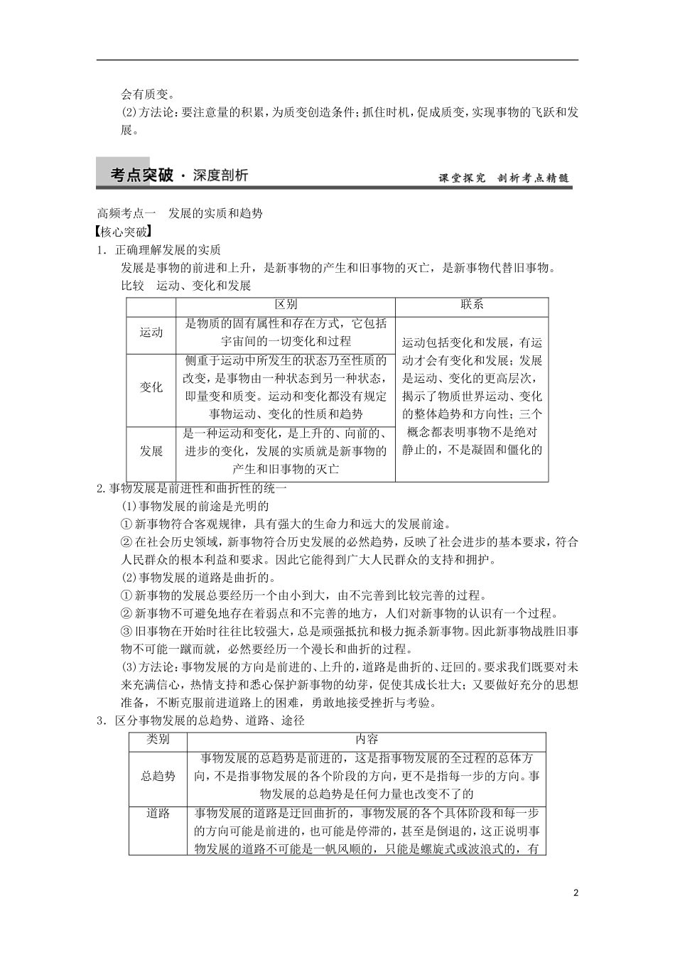 山东省济宁市高中政治 发展观哲学讲义 新人教版必修4_第2页