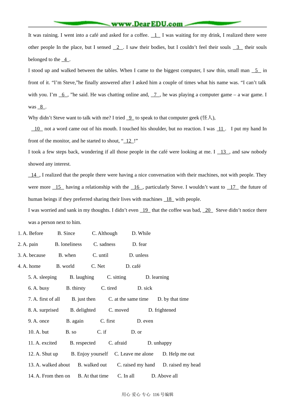 高中英语必修9Module 4 Period 3 Self assessment_第3页