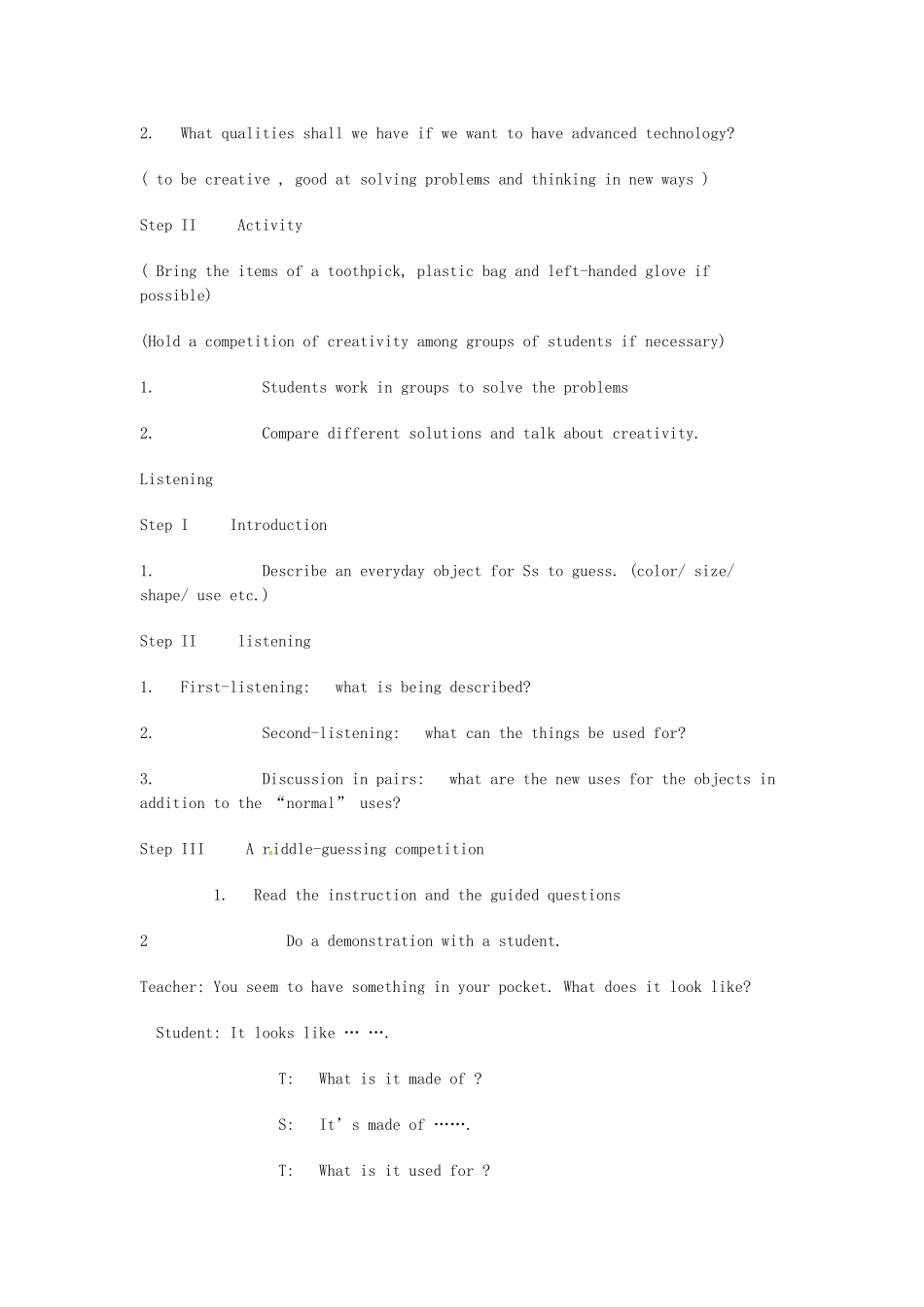 河北省保定市物探中心学校高三英语复习 unit9教案_第2页