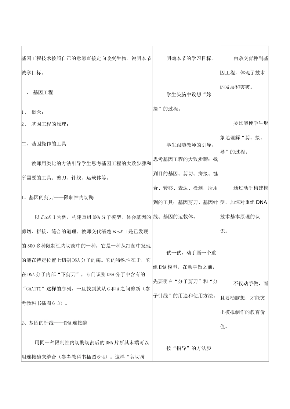 基因工程公开课教案_第2页