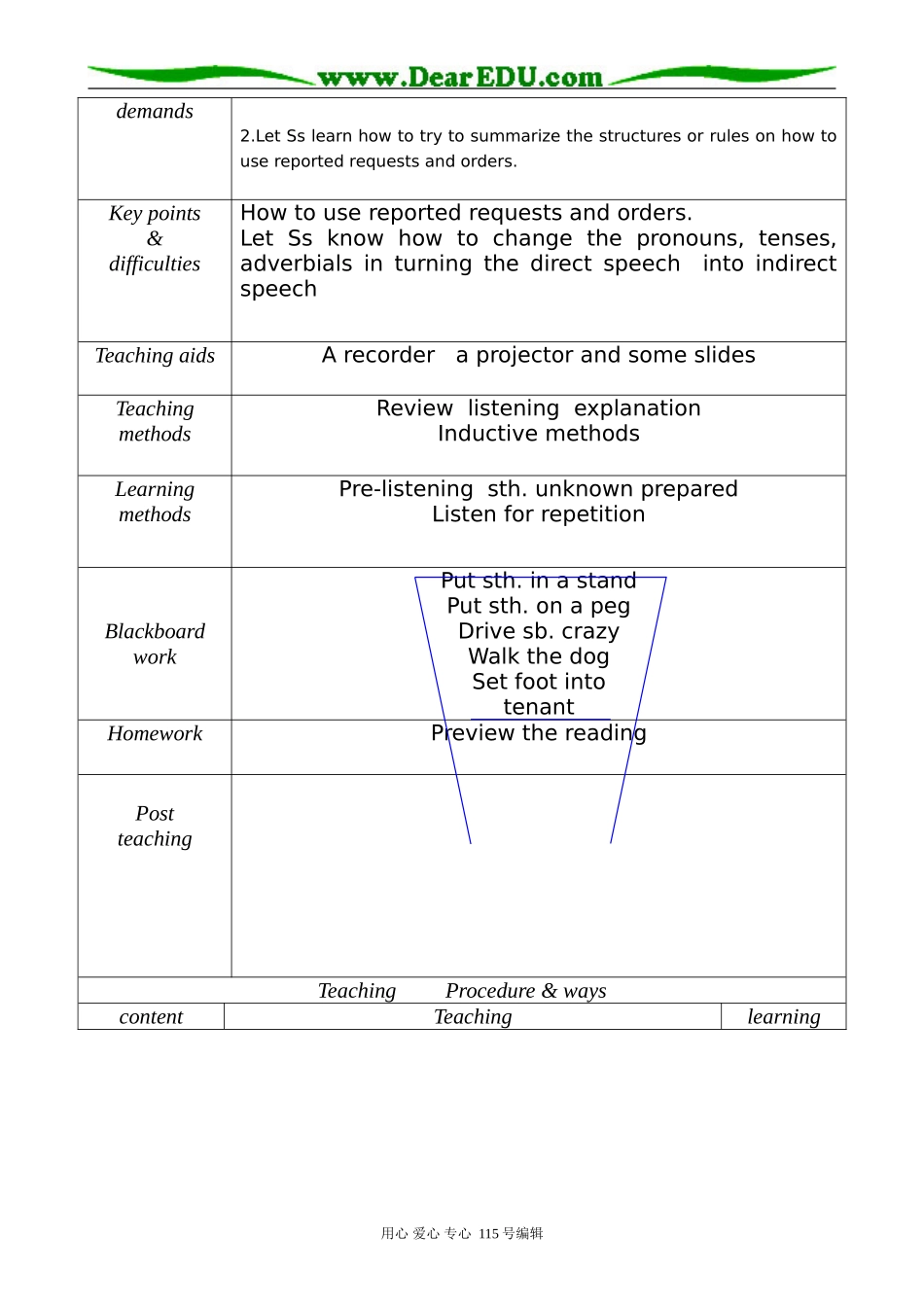 高中英语第一册上unit 2  English around the world  A Teaching Plan_第3页