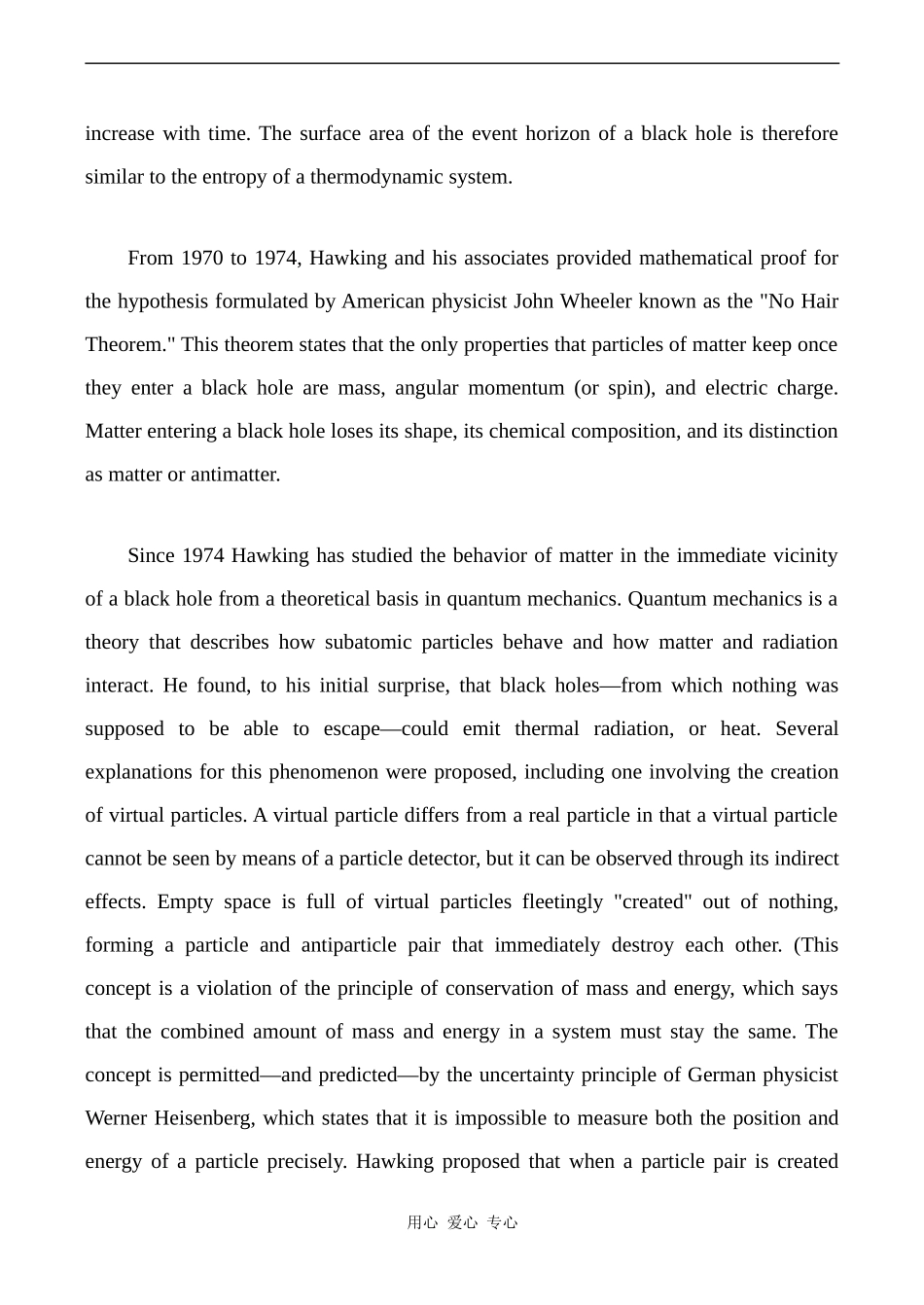高中英语Unit1 Great scientists文章 Hawking, Stephen William人教版必修五_第3页