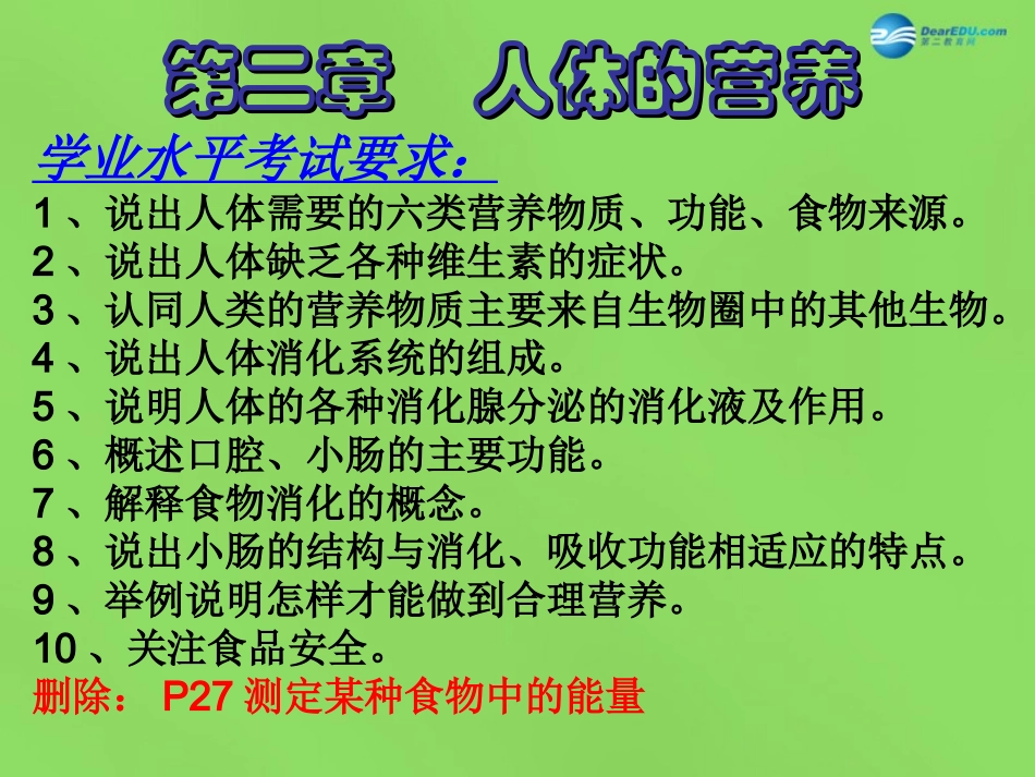 山东省淄博市临淄区第八中学七年级生物下册 第二章 人体的营养课件1 新人教版_第2页