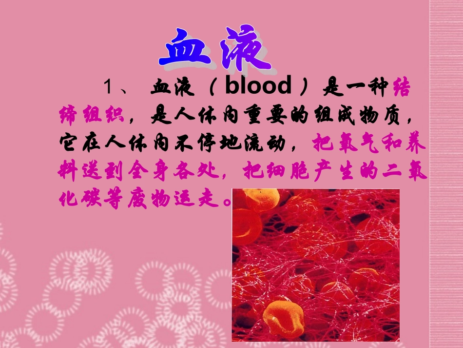 云南省祥云县禾甸中学七年级生物下册《10-1 血液和血型》课件 苏教版_第3页