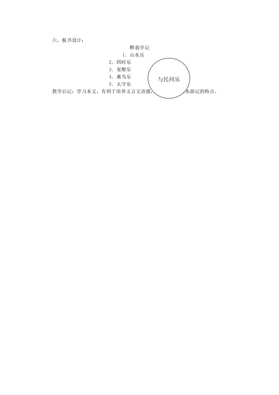 安徽省灵璧中学八年级语文下册 28 醉翁亭记（第三课时）教案 新人教版_第2页