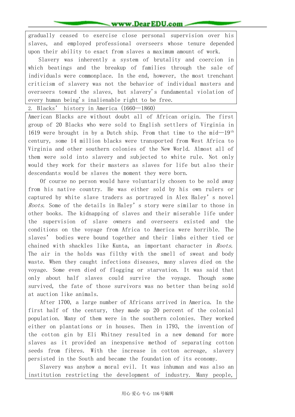 高中英语必修10Module 3 Slavery and the American Civil War-Background information _第2页