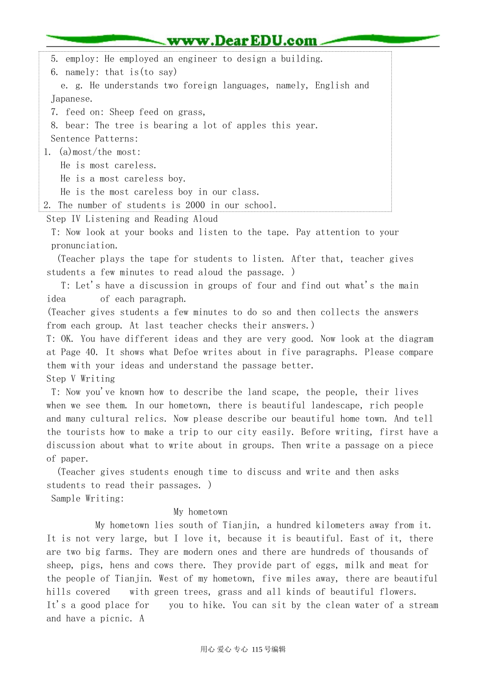 高中英语第二册上Unit 5 The British lsles-The Fourth Period_第3页