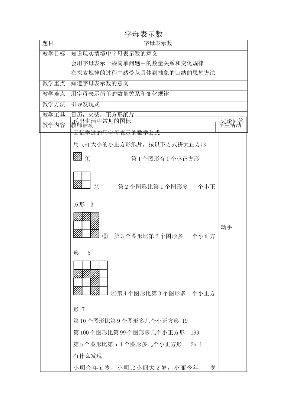 苏教版七年级数学上册字母表示数_第1页