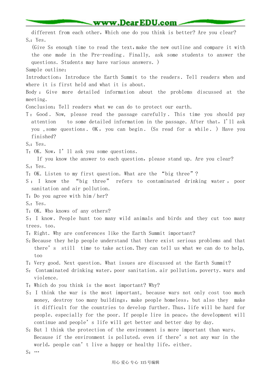 高中英语第二册上Unit 9 Saving the earth-The Second Period_第2页