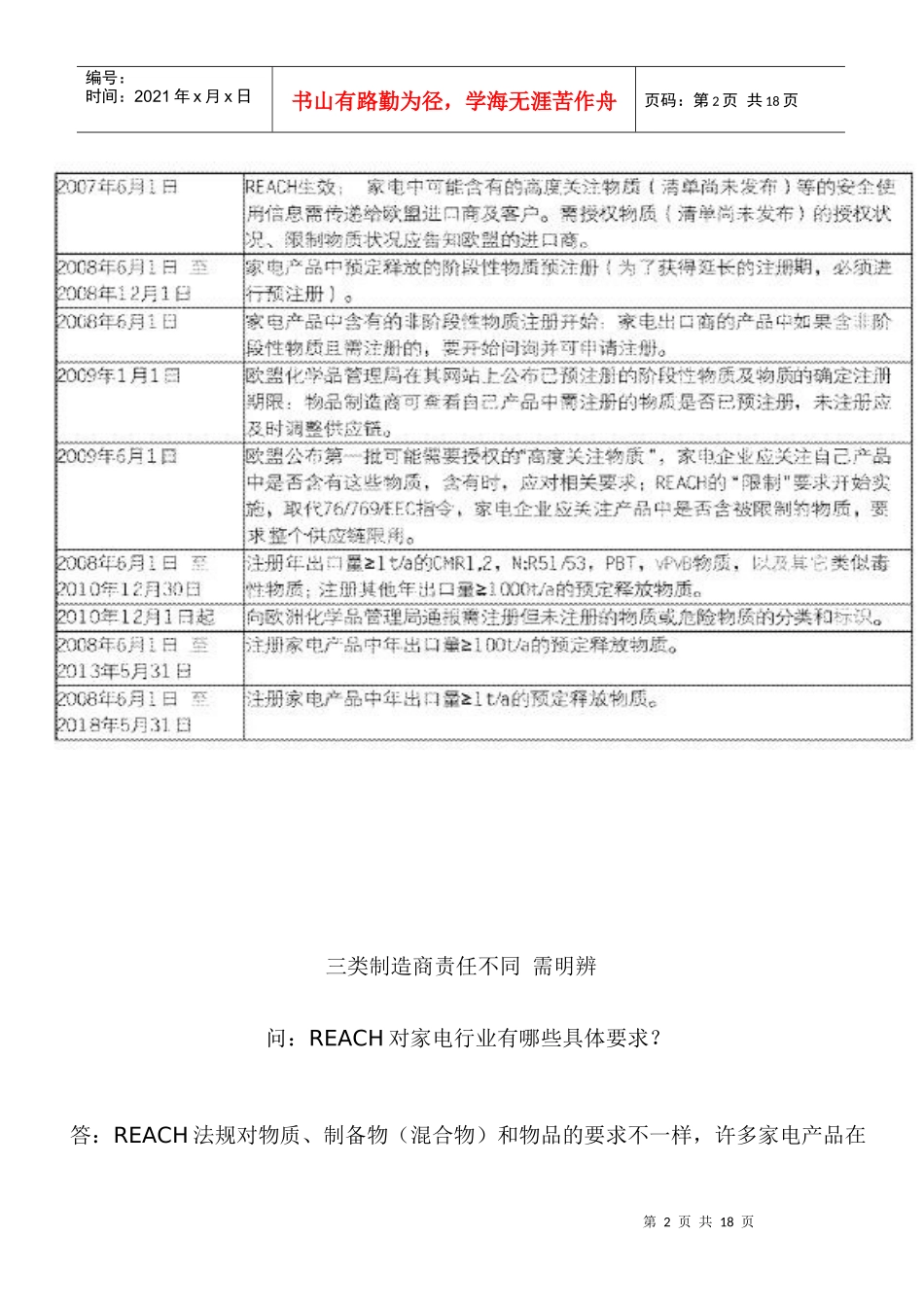 家电行业 如何应对REACH法规_第2页