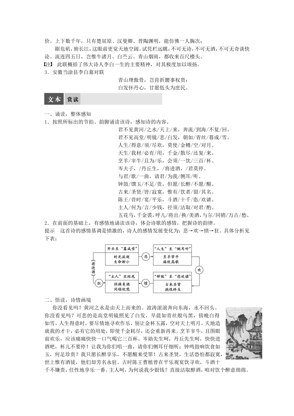 高中语文 第七课 人生到处知何似--人生感慨学案 语文版选修《唐诗宋词鉴赏》-语文版高二选修语文学案_第2页