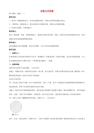 中考数学总复习 第十三章 函数及其图象 第3课时 函数教案-人教版初中九年级全册数学教案