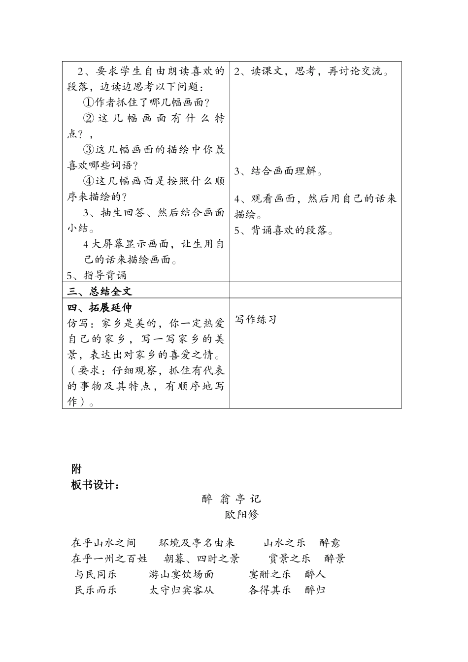 八年级语文下册醉翁亭记教学设计语文版_第2页