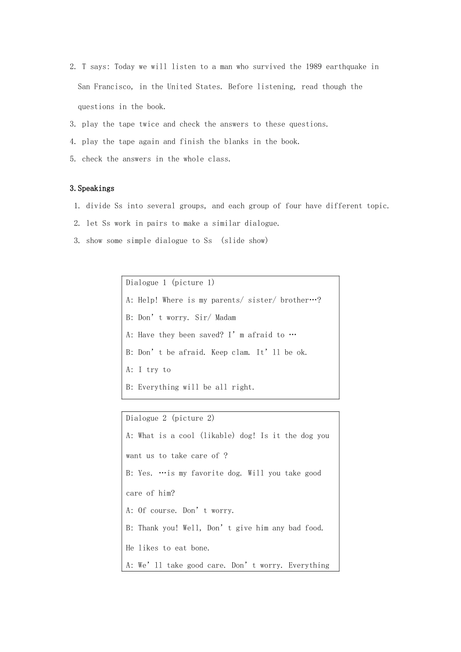 河北省保定市物探中心学校高三英语复习 Unit4教案_第3页