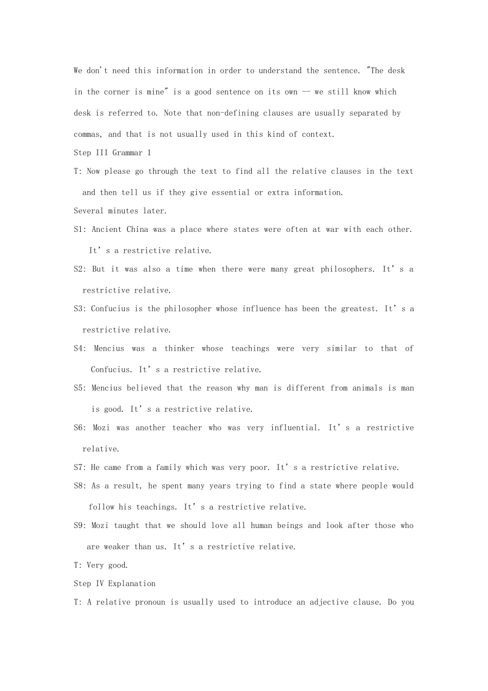 高中英语下学期第15周 The Third Period Grammar教学设计-人教版高中全册英语教案_第3页