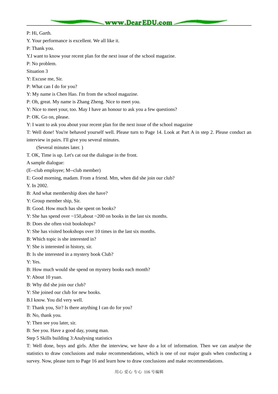 高中英语Unit 1 Period 5  Task_第3页